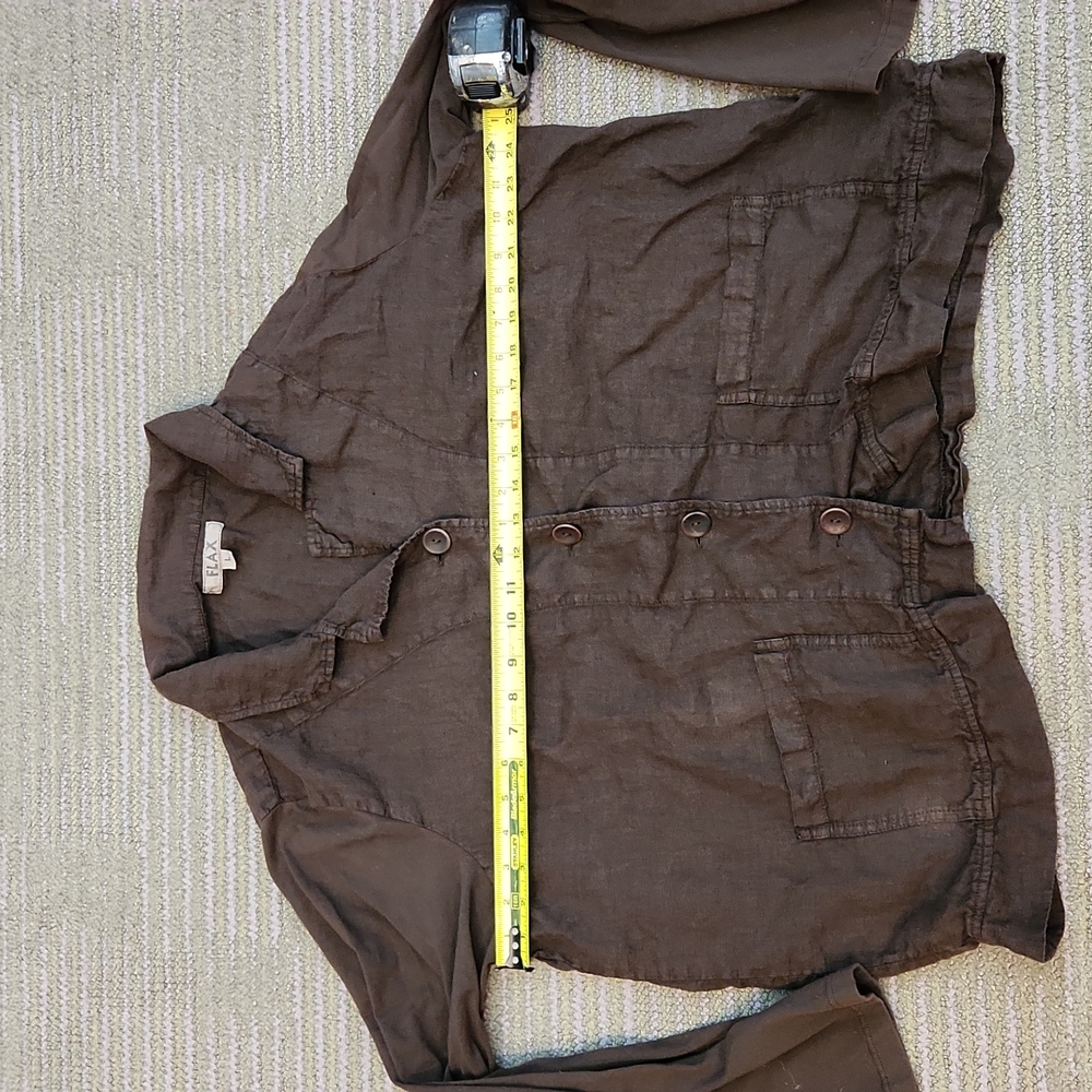 Flax Lightweight Jacket Size Large - image 8